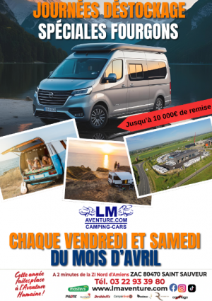 JOURNÉE DÉSTOCKAGE FOURGONS AMÉNAGÉS  !